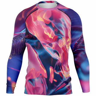 LSD SOUNDSCAPE Men's Rashguard - ACIDMATH AI