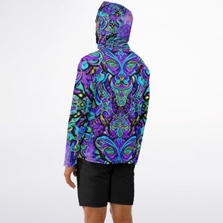 SYMMETRICAL SNOB Men's Long Sleeve Hooded Performance Shirt