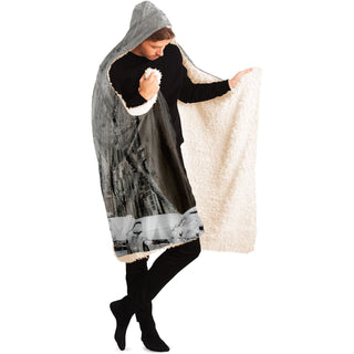 WINTER STREETS Hooded Blanket  | HUBERT SOLCZYNSKI