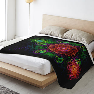 GEOMETRIC SOLIDS Premium Microfleece Blanket