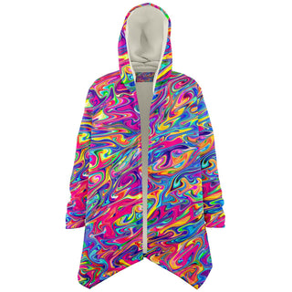 PSY SWIRL Microfleece Cloak - AOP | ARTDESIGNWORKS