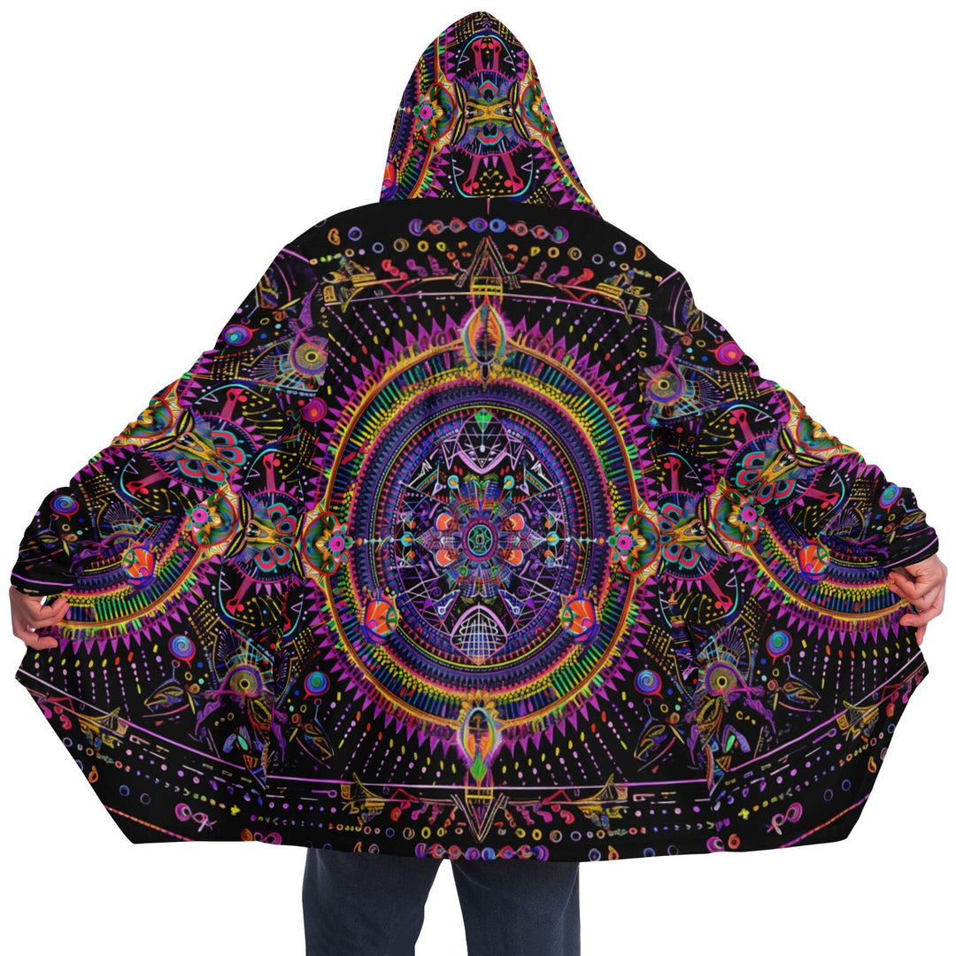 Mandala Microfleece Cloak - Acidmath AI