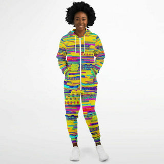 GLITCH SUBMARINE Fashion Ziphoodie & Jogger - AOP | ARTDESIGNWORKS