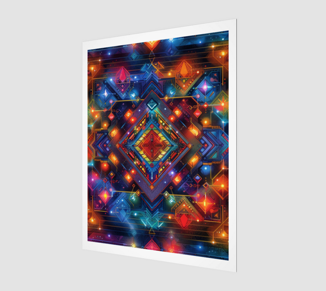 SYMMETRY ART PRINT | ACIDMATH AI