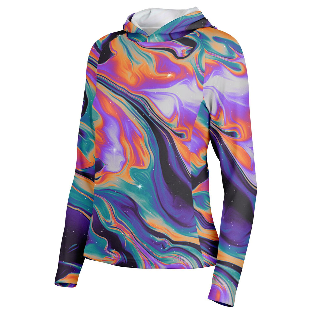 EXISTENCE Women's Long Sleeve Hooded Performance Shirt - MALA VIDA