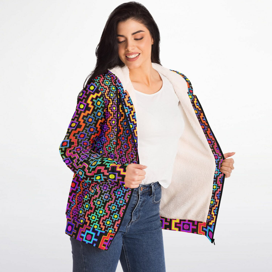 RAINBOW HEALING Microfleece Ziphoodie - HAKAN HISIM