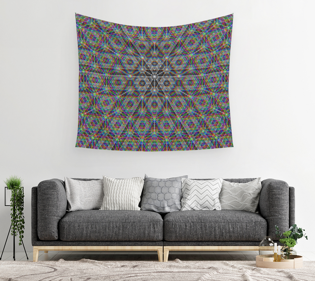 Metatrons Chromatic | Wall Tapestry | PatternNerd