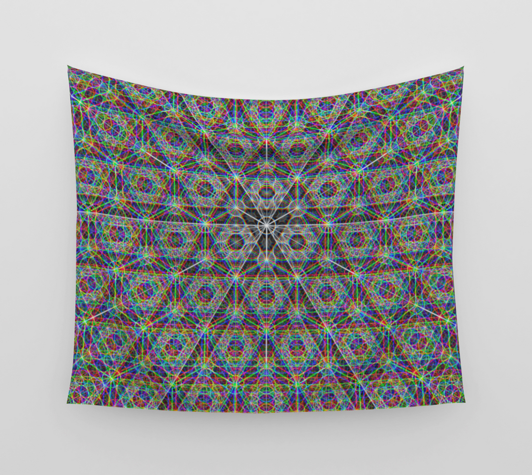 Metatrons Chromatic | Wall Tapestry | PatternNerd