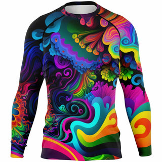 COLOR SPLASH Men's Rashguard - ACIDMATH AI