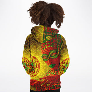 THE MOTHER Athletic Kids Hoodie - SALVIA DROID