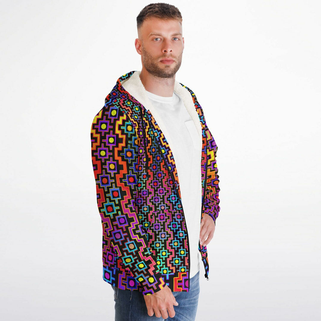 RAINBOW HEALING Microfleece Ziphoodie - HAKAN HISIM