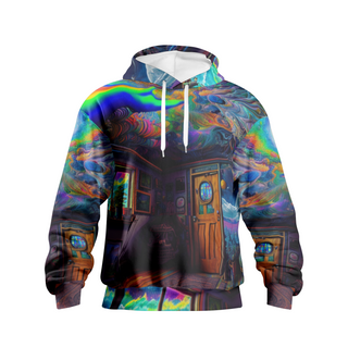 BREAKING THROUGH Men's Pullover Hoodie | ACIDMATH AI