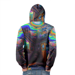BREAKING THROUGH Men's Pullover Hoodie | ACIDMATH AI