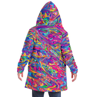 PSY SWIRL Microfleece Cloak - AOP | ARTDESIGNWORKS