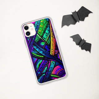 STAINED GLASS Clear Case for iPhone | ACIDMATH AI