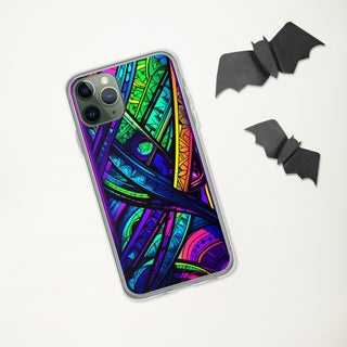 STAINED GLASS Clear Case for iPhone | ACIDMATH AI