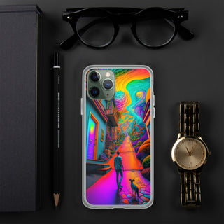 A WALK WITH THE DOG Clear Case for iPhone | ACIDMATH AI