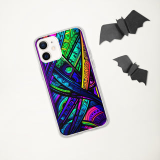 STAINED GLASS Clear Case for iPhone | ACIDMATH AI