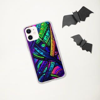 STAINED GLASS Clear Case for iPhone | ACIDMATH AI