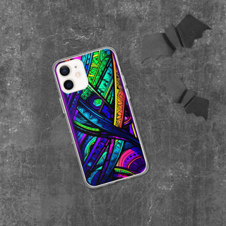 STAINED GLASS Clear Case for iPhone | ACIDMATH AI