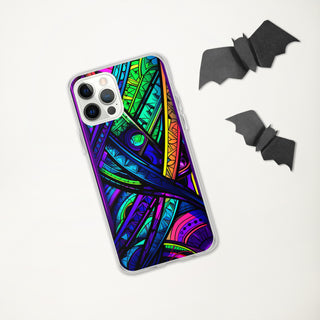 STAINED GLASS Clear Case for iPhone | ACIDMATH AI