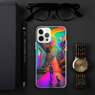 A WALK WITH THE DOG Clear Case for iPhone | ACIDMATH AI