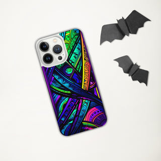 STAINED GLASS Clear Case for iPhone | ACIDMATH AI