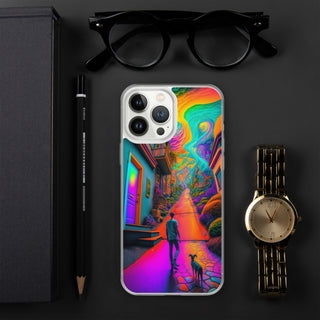 A WALK WITH THE DOG Clear Case for iPhone | ACIDMATH AI