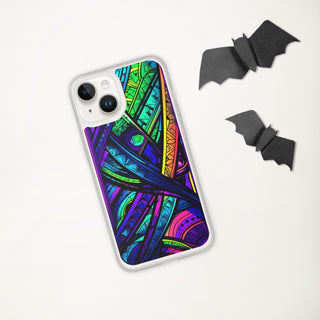 STAINED GLASS Clear Case for iPhone | ACIDMATH AI