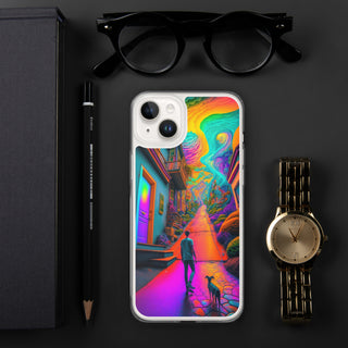A WALK WITH THE DOG Clear Case for iPhone | ACIDMATH AI