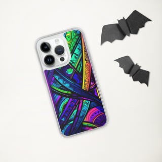 STAINED GLASS Clear Case for iPhone | ACIDMATH AI