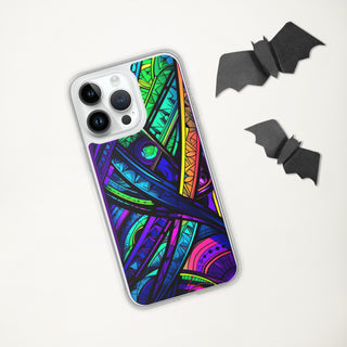 STAINED GLASS Clear Case for iPhone | ACIDMATH AI