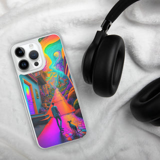 A WALK WITH THE DOG Clear Case for iPhone | ACIDMATH AI