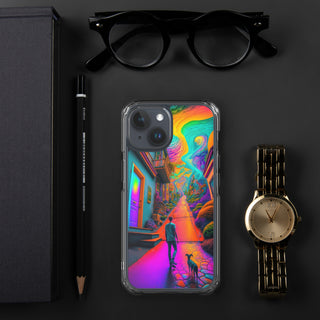 A WALK WITH THE DOG Clear Case for iPhone | ACIDMATH AI