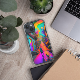 A WALK WITH THE DOG Clear Case for iPhone | ACIDMATH AI