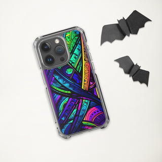 STAINED GLASS Clear Case for iPhone | ACIDMATH AI