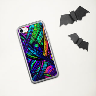 STAINED GLASS Clear Case for iPhone | ACIDMATH AI