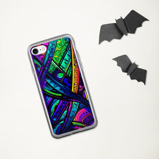 STAINED GLASS Clear Case for iPhone | ACIDMATH AI