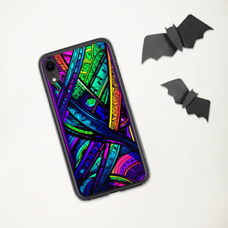 STAINED GLASS Clear Case for iPhone | ACIDMATH AI