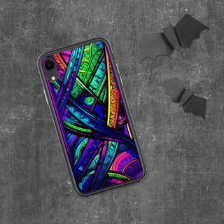 STAINED GLASS Clear Case for iPhone | ACIDMATH AI
