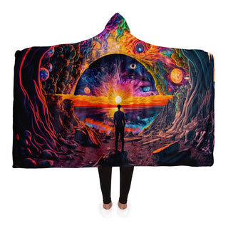 ACID DRAWIN Hooded Blanket | ACIDMATH AI