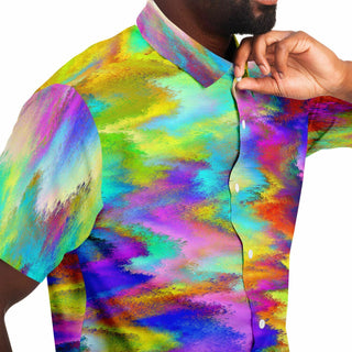 SATURATION Short Sleeve Button Down Shirt - ROBERT HRUSKA