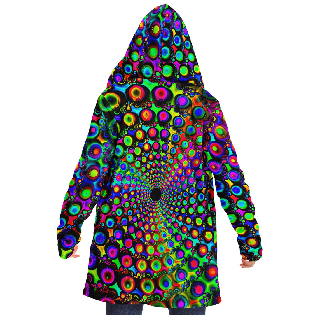 PSYCHEDELIC DOTS Microfleece Cloak - PSYCHEDELIC POUR HOUSE