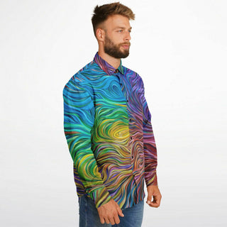 HOLY FUCK Long Sleeve Button Down Shirt - AOP | ARTFOOL