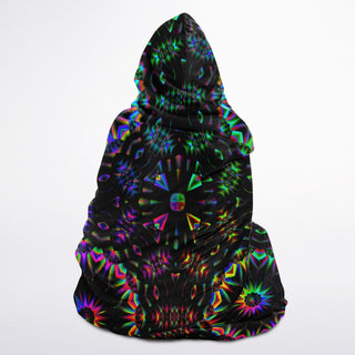 CIRCLES Hooded Blanket Sherpa - PSYCHEDELIC POUR HOUSE
