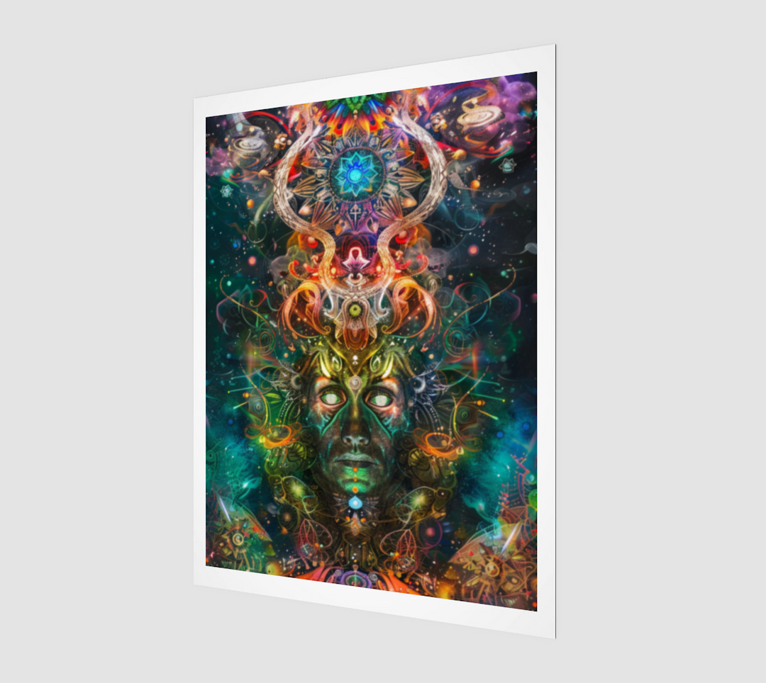 AWARE AND AWAKE PRINT | ACIDMATH AI