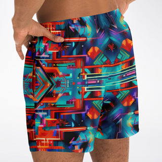 HEX Swim Trunks Men - ACIDMATH AI x LACHLAN WARDLAW