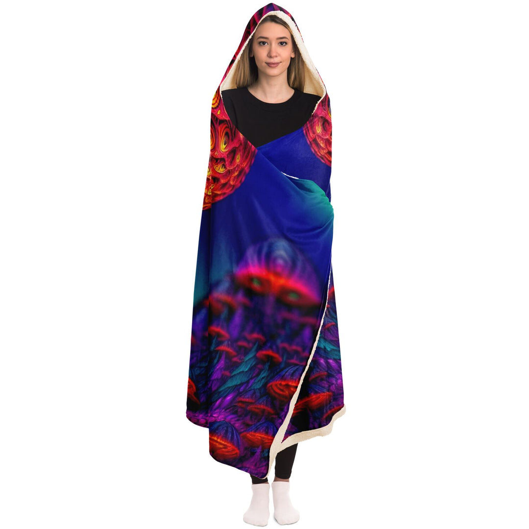 SHROOM PLUG Hooded Blanket - SALVIA DROID X ACIDMATH AI