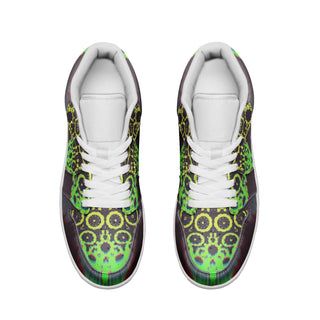 LIME HIVE Unisex Low Top Leather Sneakers