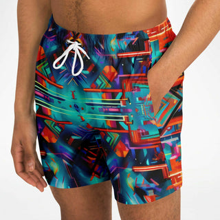 HEX Swim Trunks Men - ACIDMATH AI x LACHLAN WARDLAW